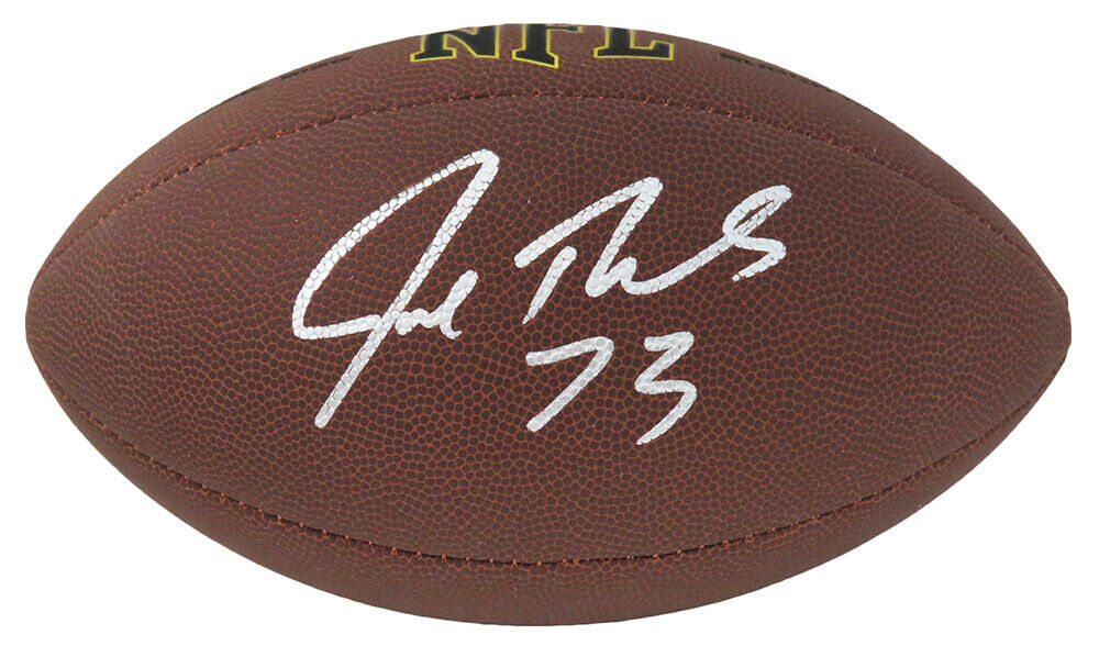 Joe Thomas Signed Wilson Super Grip Full Size NFL Football (SS COA)