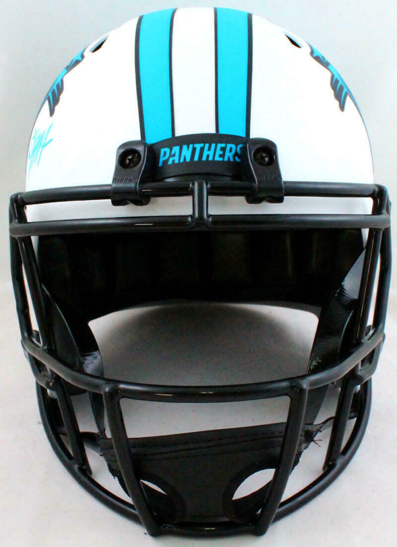 DJ Moore Carolina Panthers Signed Lunar Speed Helmet (BAS COA)
