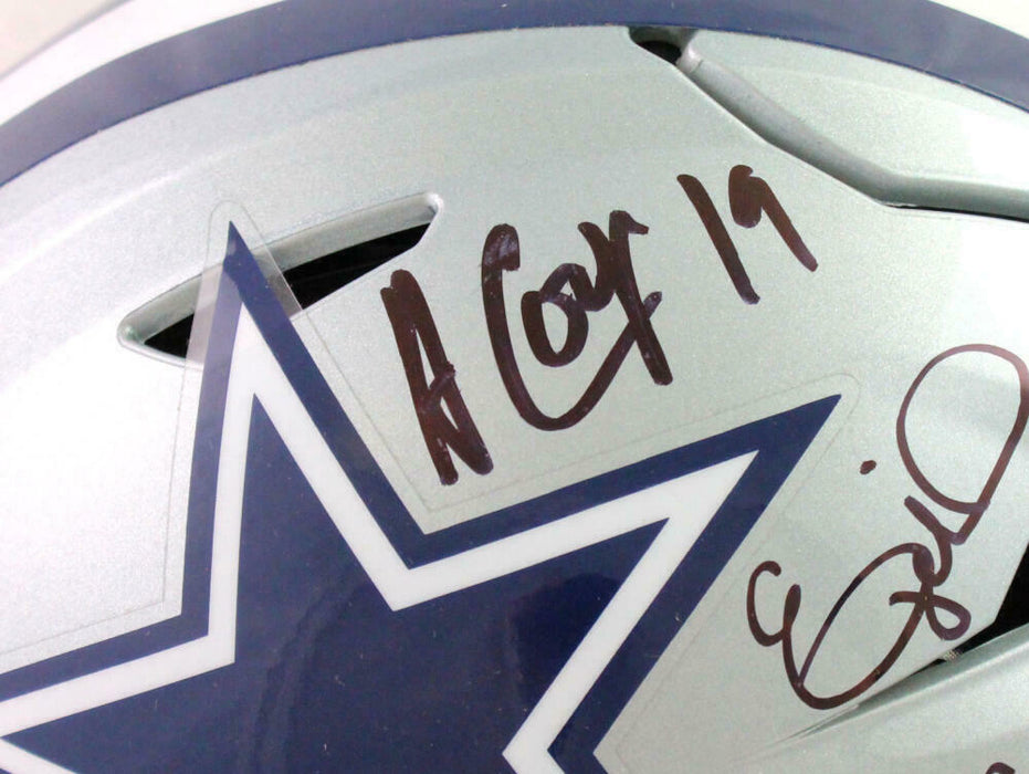 Prescott/Cooper/Elliott Autographed Dallas Cowboys F/S SpeedFlex Helmet- (BAS COA)