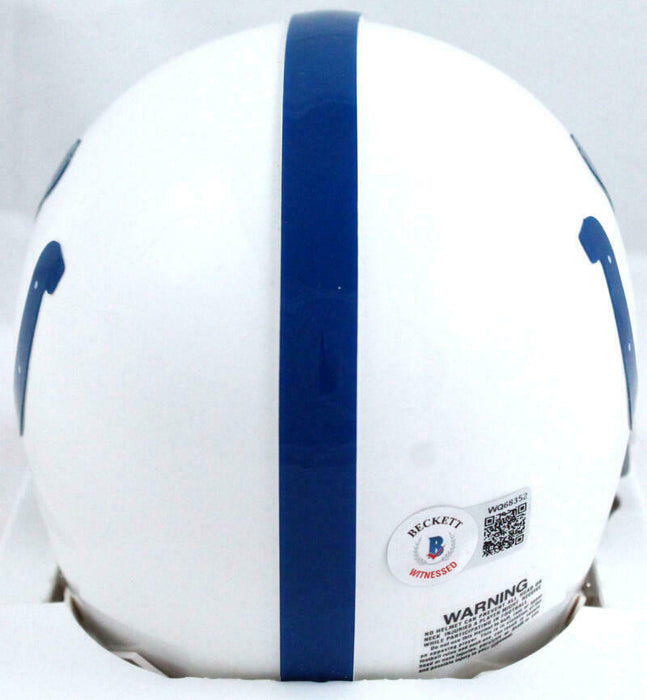 Reggie Wayne Indianapolis Colts Signed Mini Helmet BAS COA (Baltimore)