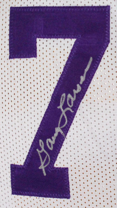 Purple People Minnesota Vikings Eaters Autographed White Pro Style Jersey- (BAS COA)