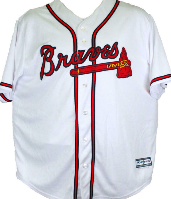 Ronald Acuna Autographed Atlanta White Majestic Baseball Jersey