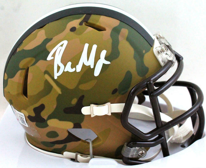 Baker Mayfield Cleveland Browns Signed Camo Mini Helmet (BAS COA)