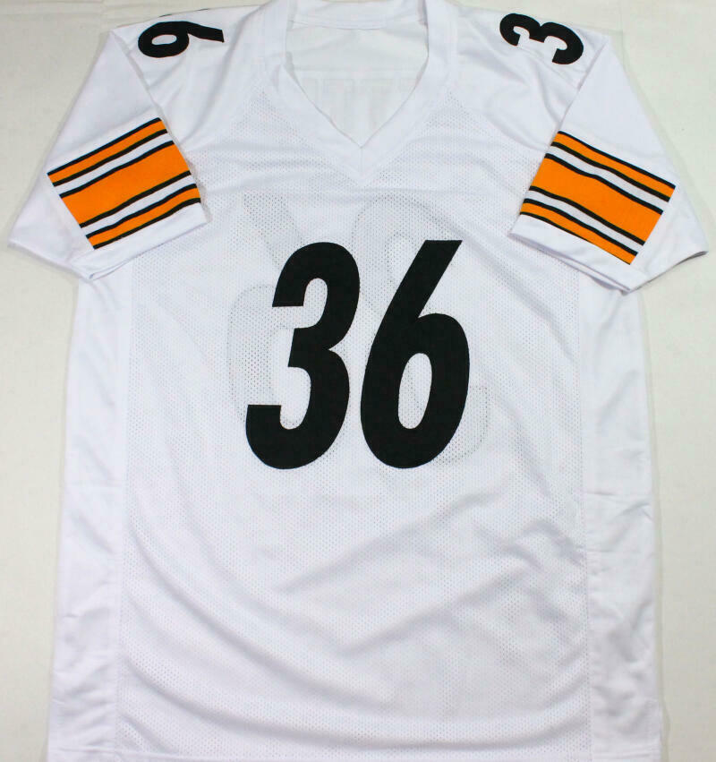 Jerome Bettis Autographed White Pro Style Jersey (BAS COA)