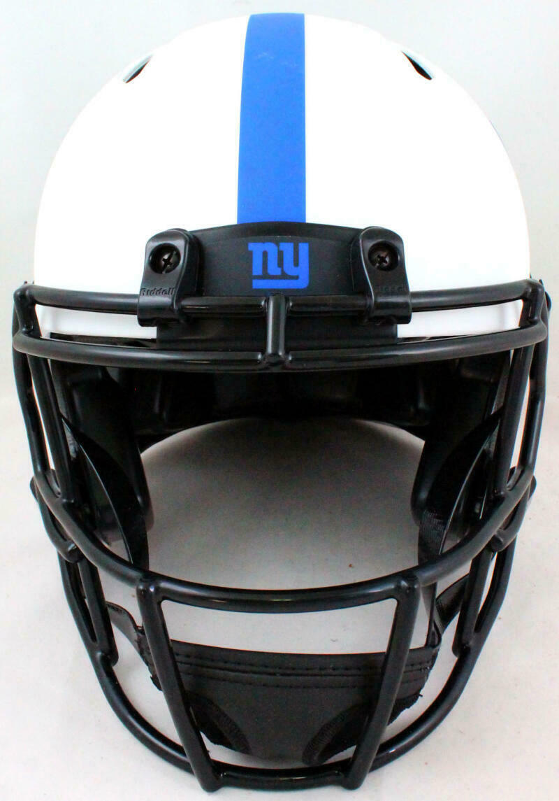 Lawrence Taylor New York Giants Signed Giants Authentic Lunar Full-sized Helmet with HOF *Blue (BAS COA)