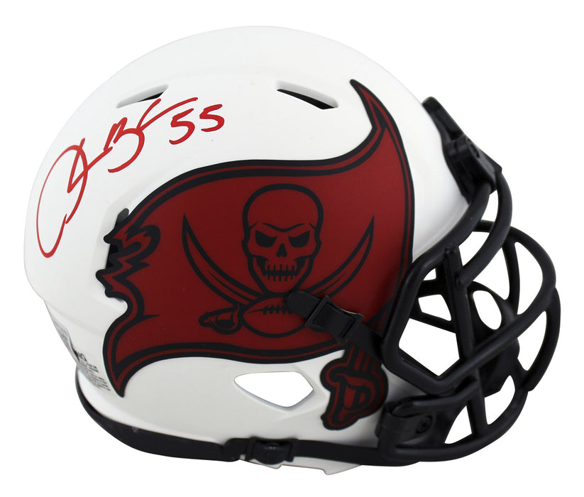 Derrick Brooks Tampa Bay Buccaneers Signed Lunar Speed Mini Helmet (BAS COA)