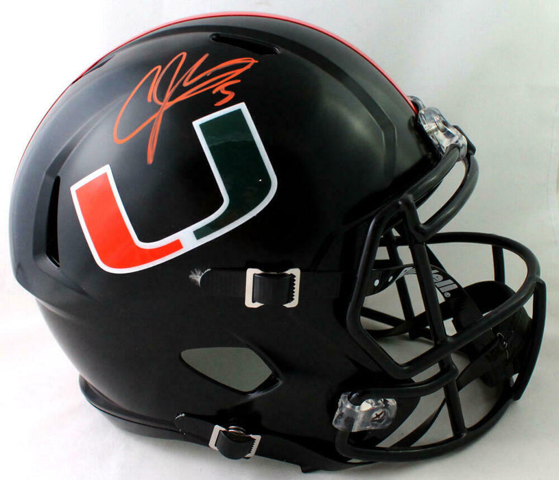Andre Johnson Miami Hurricanes Signed F/S Miami Knights Helmet (JSA COA)