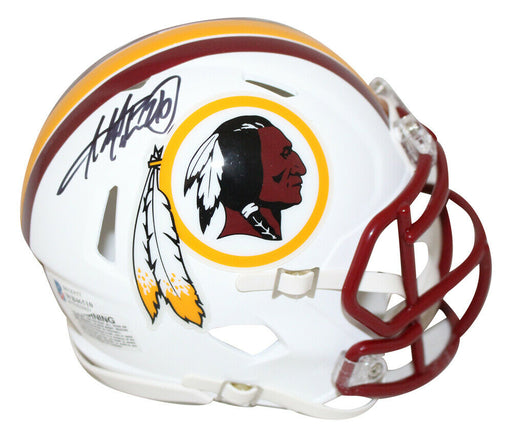 Adrian Peterson Washington Redskins Signed Washington Redskins Flat White Mini Helmet 27416 (BAS COA), , 