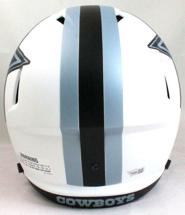 CeeDee Lamb Autographed Dallas Cowboys F/S Lunar Speed Helmet-FAN COA