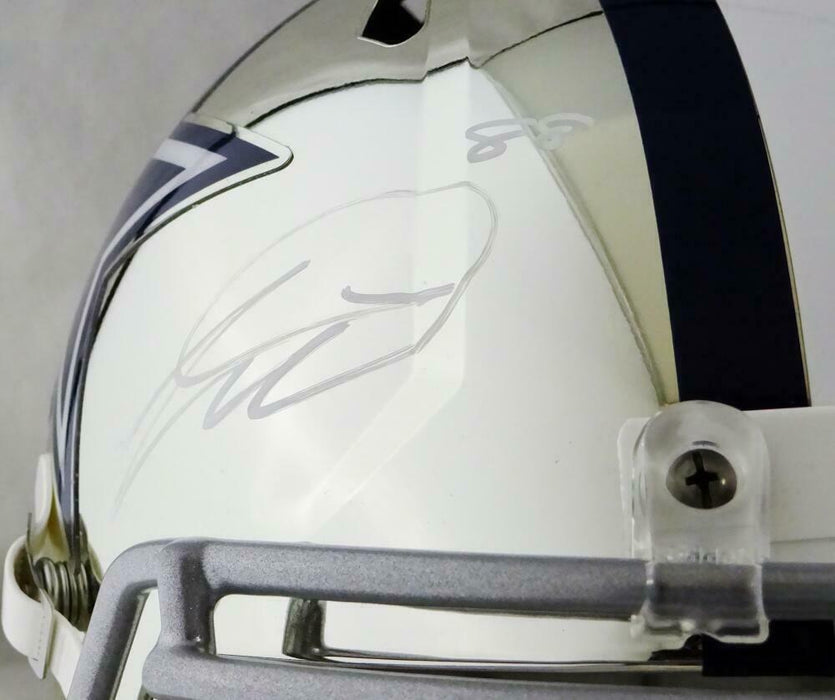 CeeDee Lamb Dallas Cowboys Autographed F/S Chrome Speed Helmet - (FAN COA)