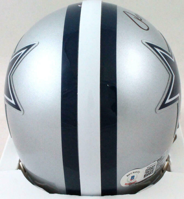 Roger Staubach Autographed Dallas Cowboys Mini Helmet w/2 Insc.-(BAS COA)