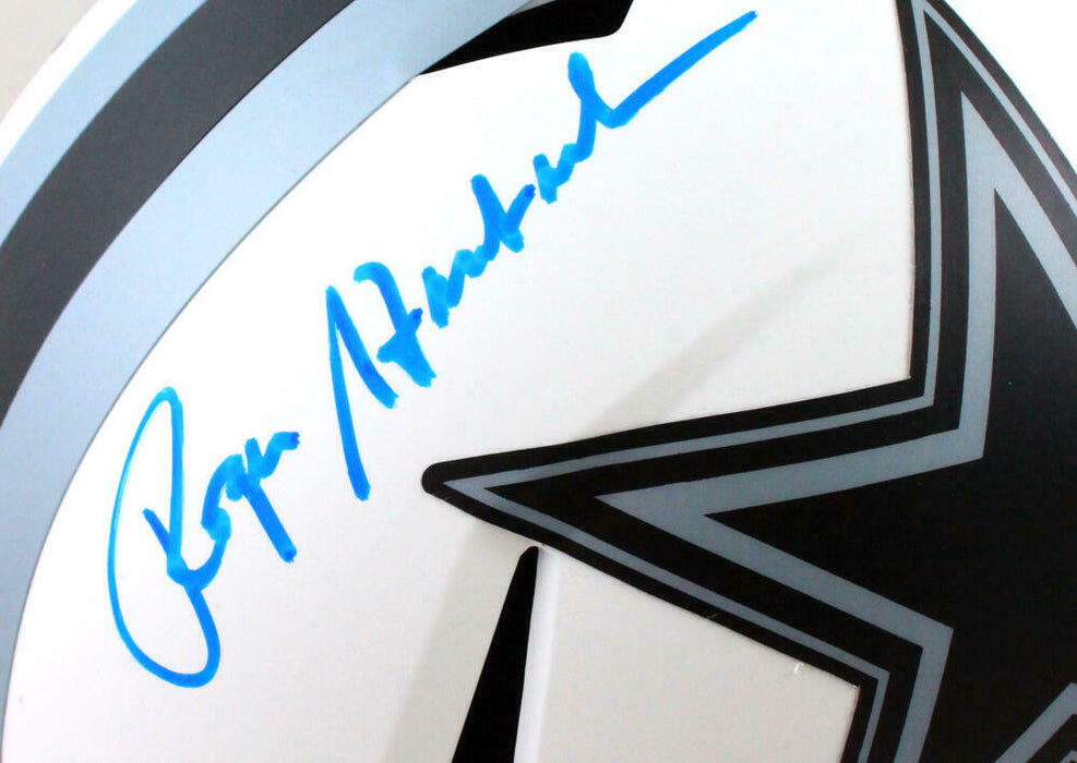 Roger Staubach Autographed Dallas Cowboys Lunar Speed F/S Helmet- BAS COA
