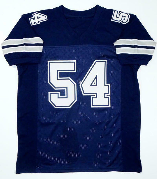 Randy White Autographed Dallas Cowboys Blue Dbl Stitch Pro Style Jersey w/ HOF - JSA COA