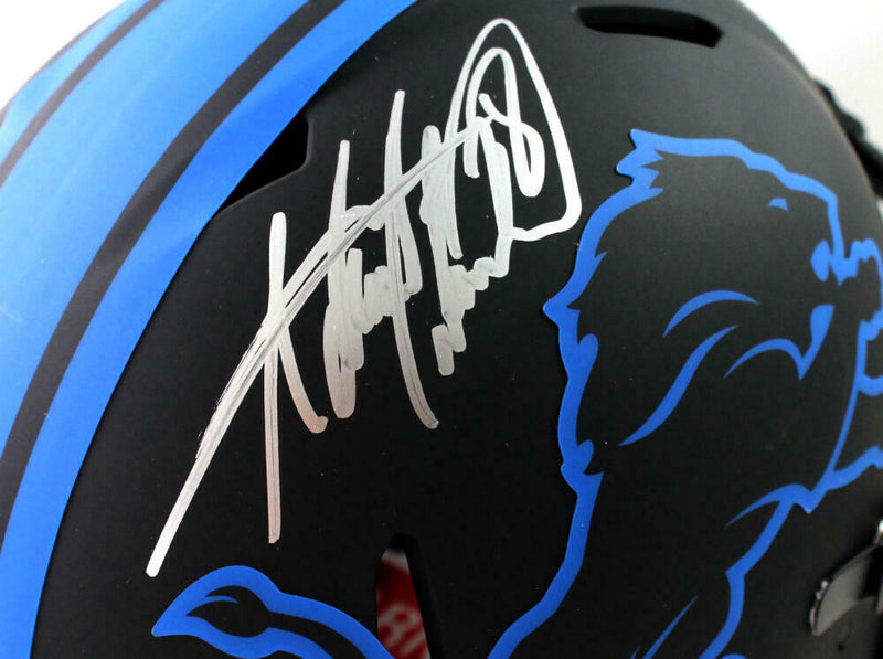 Adrian Peterson Detroit Lions Signed F/S Eclipse Speed Authentic Helmet (BAS COA), , 