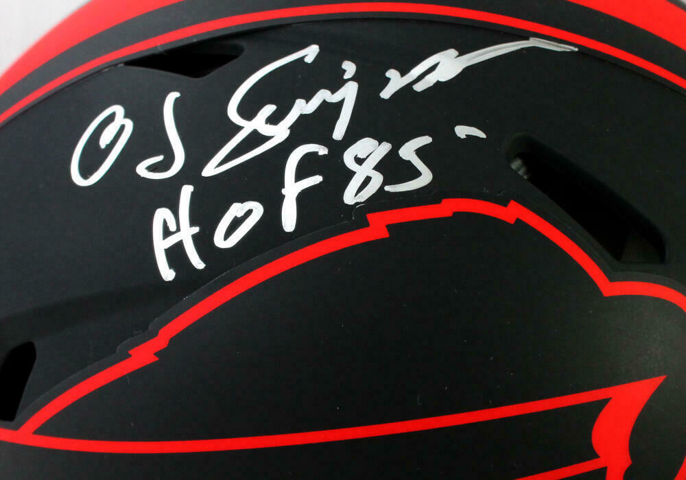 OJ Simpson Buffalo Bills Signed Eclipse Authentic Helmet w/ HOF (JSA COA)
