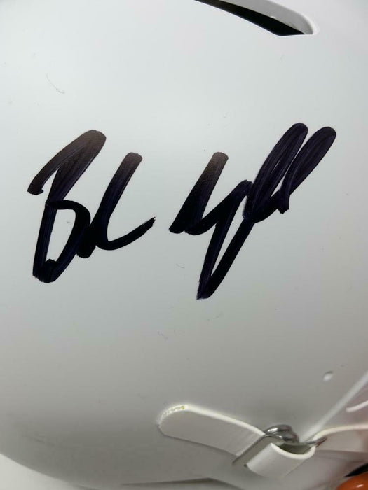 BAKER MAYFIELD Cleveland Browns Signed White Matte Speed Authentic Helmet (FAN COA)