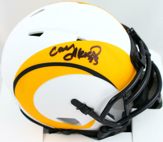 Cam Akers Los Angeles Rams Signed Lunar Speed Mini Helmet BAS COA (St. Louis)