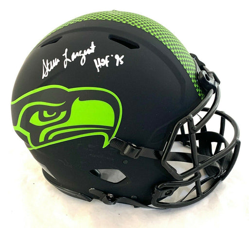 STEVE LARGENT SIGNED AUTOGRAPH SEATTLE SEAHAWKS MINI HELMET CERTIFIED  AUTHENTIC