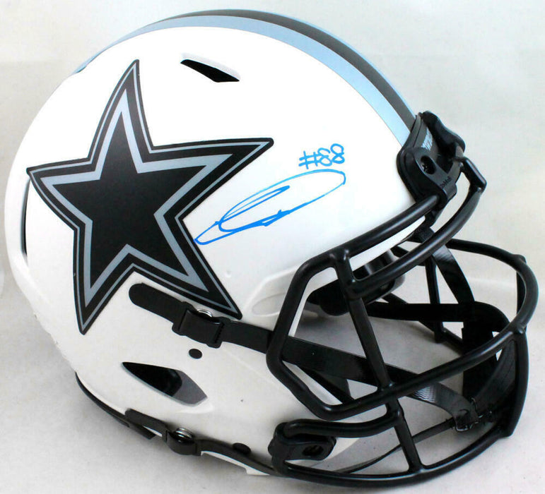 CeeDee Lamb Autographed Dallas Cowboys F/S Lunar Speed Authentic Helmet-FAN COA