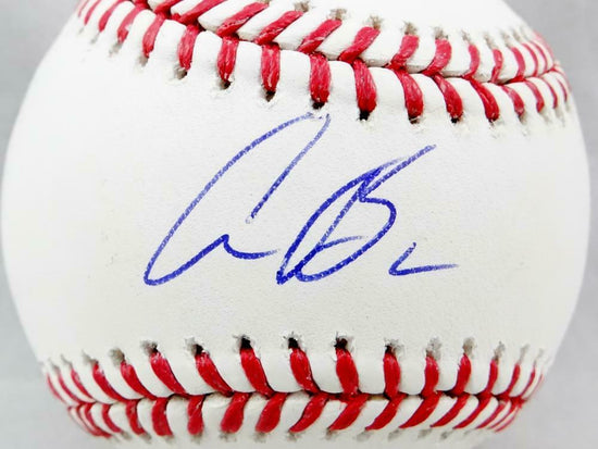 Carlos Correa Autographed Baseball - Rawlings OML Beckett Auth *Blue