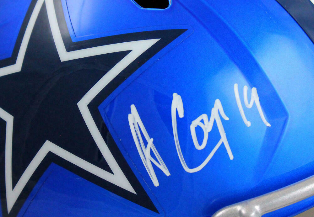 Amari Cooper Signed F/S Dallas Cowboys Flash Speed Helmet-(BAS COA)