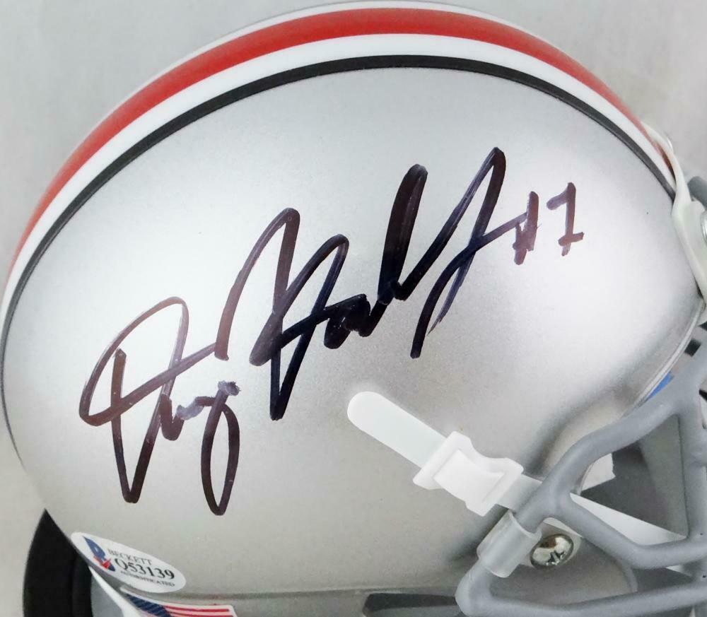 Dwayne Haskins Ohio State Buckeyes Signed Mini Helmet (BAS COA)