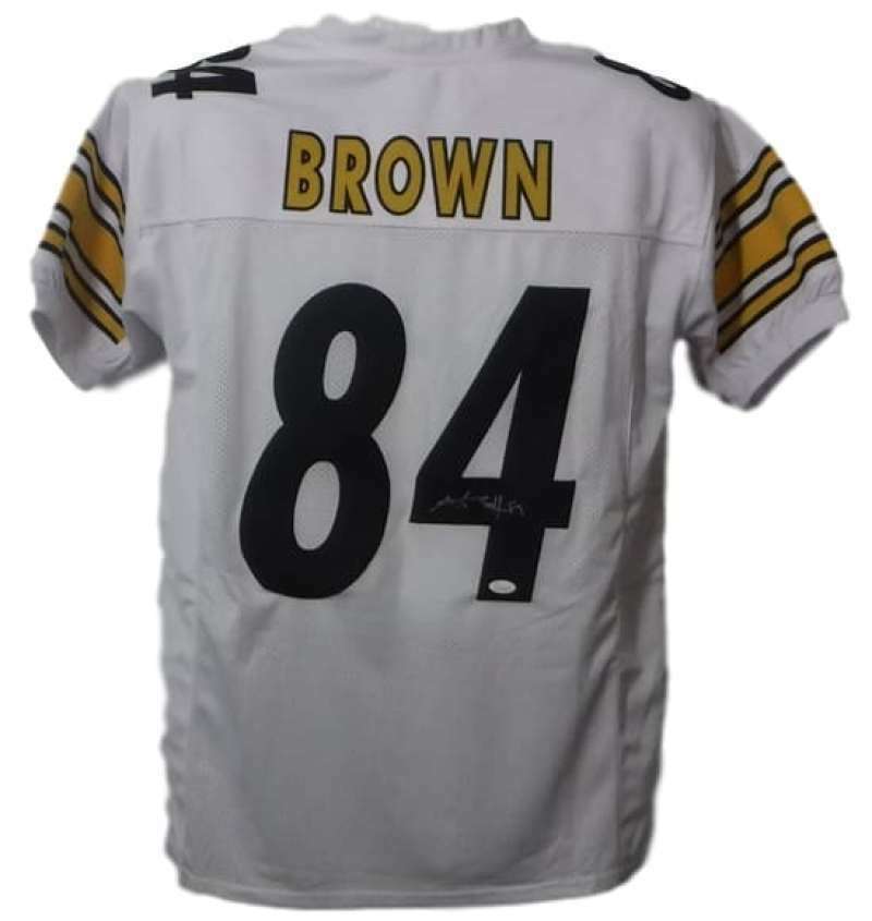 Antonio Brown Pittsburgh Steelers Signed Pittsburgh Steelers White Size XL Jersey 16489 (JSA COA)