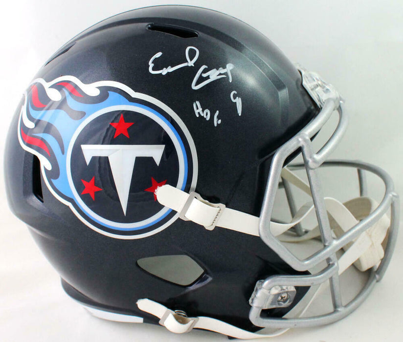 Earl Campbell Tennessee Titans Signed Titans Full-sized Speed Helmet with HOF *White (JSA COA)