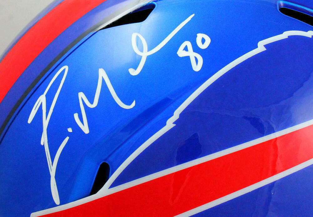 Eric Moulds Buffalo Bills Signed F/S Flash Speed Helmet (BAS COA)