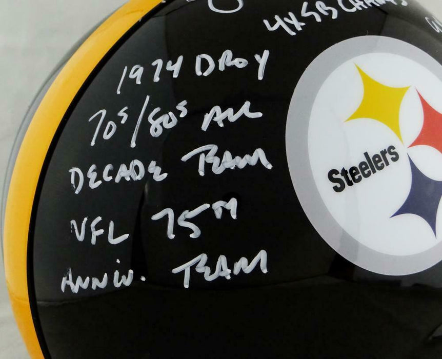 : Jack Lambert Autographed F/S Steelers 63-76 TB ProLine