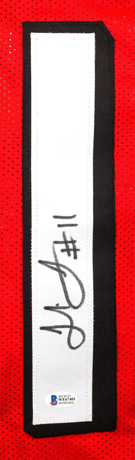 Julio Jones Autographed 2019 Red Pro Style Jersey (BAS COA)