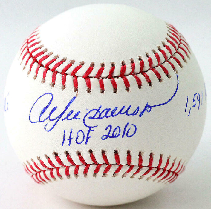 Andre Dawson Autographed Rawlings OML Baseball w/ 3 Insc (JSA COA)