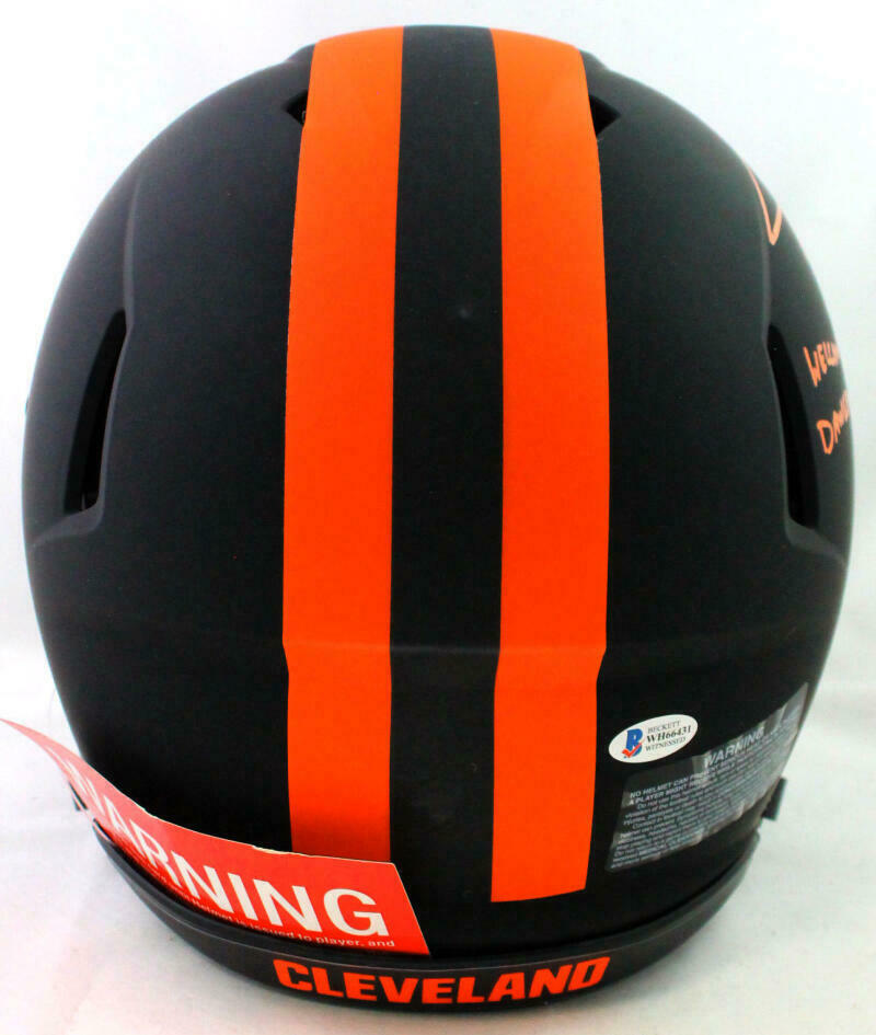 Jarvis Landry Cleveland Browns Signed FS Eclipse Speed Authentic Helmet W/ Insc (BAS COA)