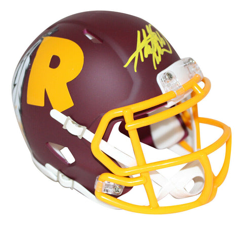 Dwayne Haskins Washington Redskins Signed Flat Black Mini Helmet (BAS —  Ultimate Autographs