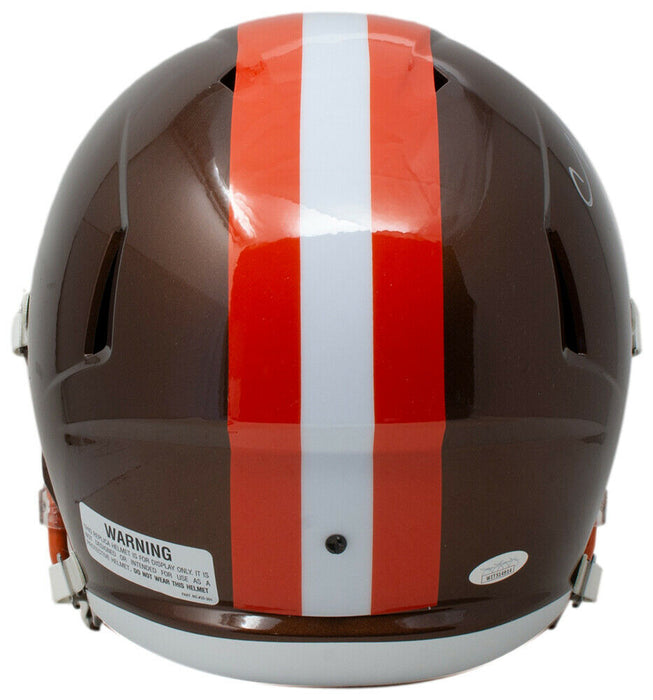 Nick Chubb Cleveland Browns Signed Full Size Speed Replica Flash Helmet w/ Case (JSA COA)