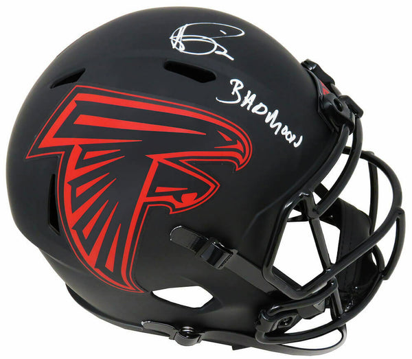 Autographed Atlanta Falcons Andre Rison Fanatics Authentic Riddell Speed  Mini Helmet with BAD MOON'' Inscription