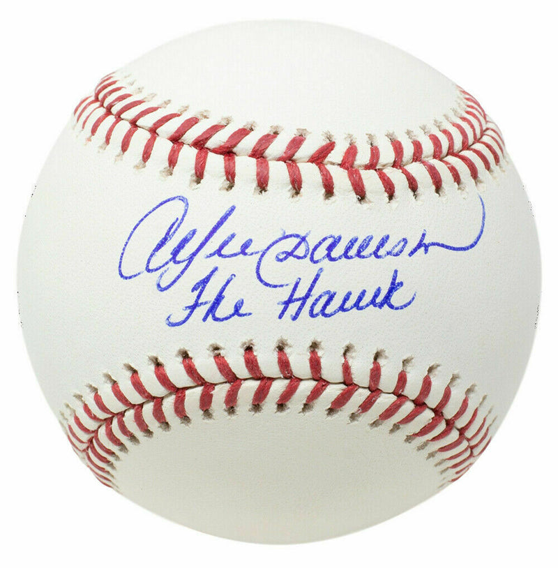 Andre Dawson Chicago Cubs Signed MLB Baseball The Hawk (JSA COA)