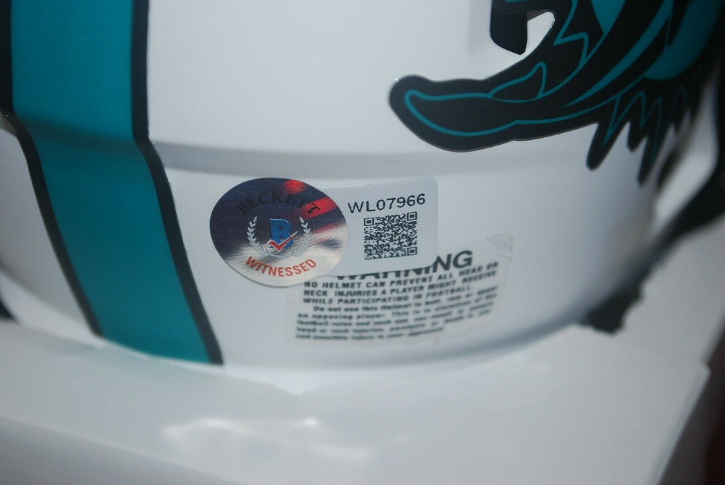 Bob Griese Miami Dolphins Signed Lunar Eclipse Mini Helmet HOF 90 (BAS COA)