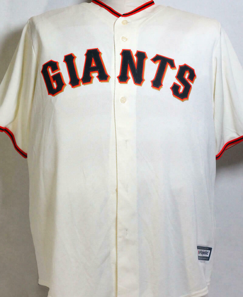 Orlando Cepeda San Francisco Giants Signed SF Giants Cream Majestic Jersey with HOF *3 (JSA COA)