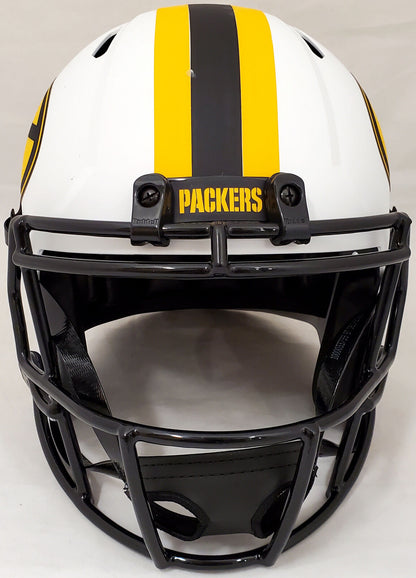 DAVANTE ADAMS GREEN BAY PACKERS AUTOGRAPHED LUNAR ECLIPSE FULL SIZE HELMET QR 193769 (BAS COA)