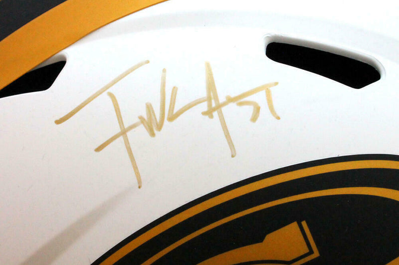 Frank Gore San Francisco 49ers Signed San Francisco 49ers Full-sized Lunar Speed Helmet *Gold (JSA COA)