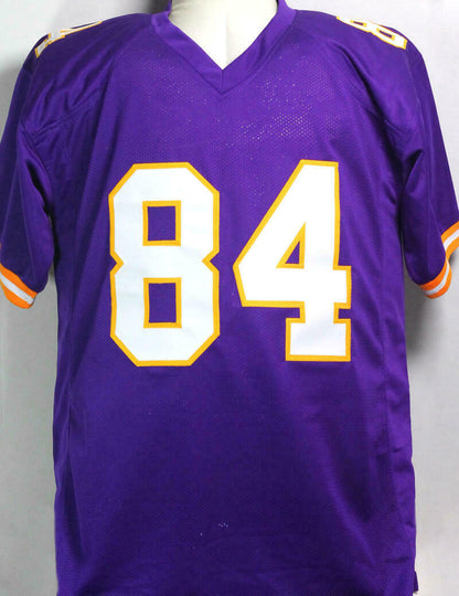 Randy Moss Minnesota Vikings Autographed Purple Pro Style Jersey (BAS COA)
