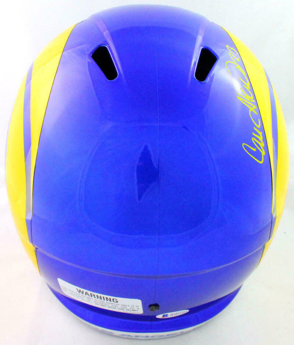 Cam Akers Los Angeles Rams Signed F/S 2020 Speed Replica Helmet BAS COA (St. Louis)