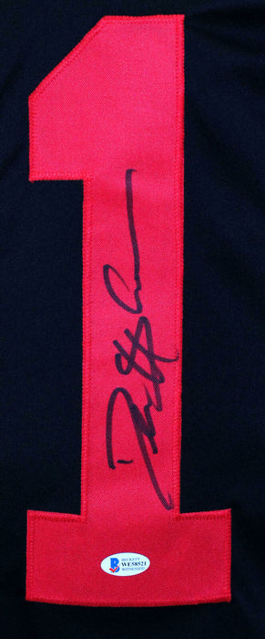 Deion Sanders Autographed Black Pro Style Jersey (BAS COA)