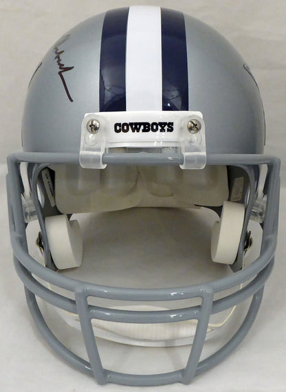 ROGER STAUBACH DALLAS COWBOYS AUTOGRAPHED FULL SIZE REPLICA HELMET185833 (BAS COA)