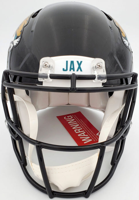 Travis Etienne Jacksonville Jaguars Signed Black F/S Speed Authentic Helmet QR 194880 (BAS COA)