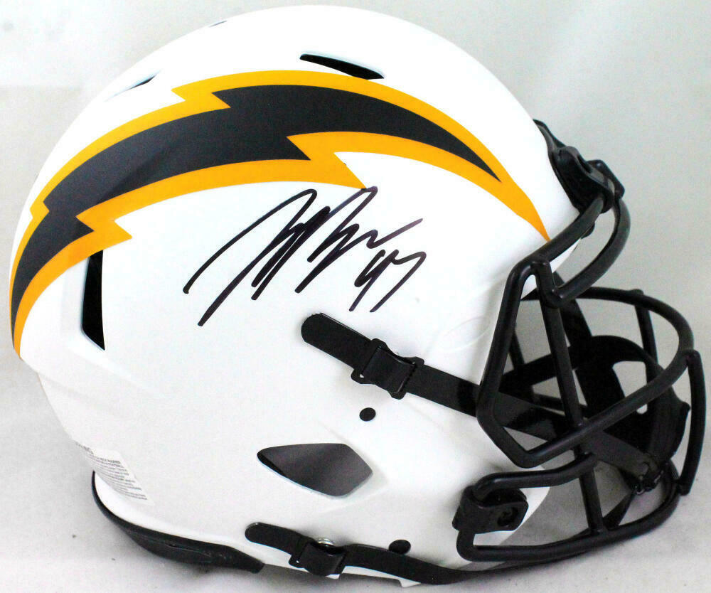 Joey Bosa Los Angeles Chargers Lunar Authentic Helmet (BAS COA)
