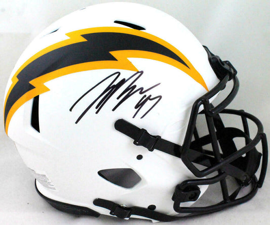 Joey Bosa Los Angeles Chargers Lunar Authentic Helmet (BAS COA)