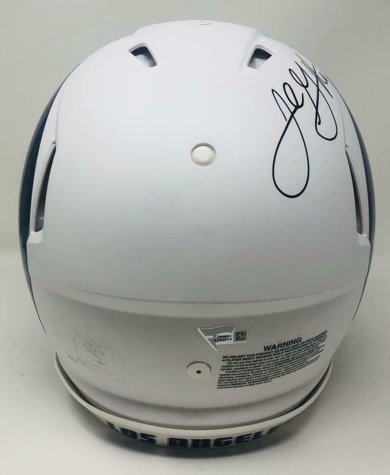 Jared Goff Los Angeles Rams Signed White Matte Speed Authentic Helmet FAN COA (St. Louis)