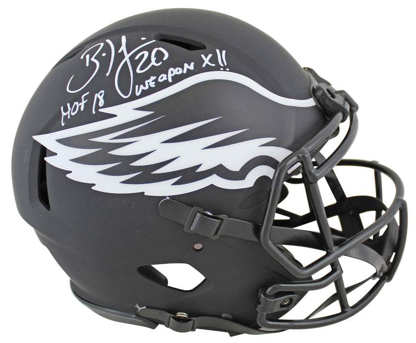 Brian Dawkins Philadelphia Eagles Signed Eclipse Full-sized Speed Proline Helmet with "2x Insc" (JSA COA)
